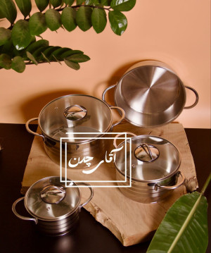 سرویس استیل ایرانی مرغوب 7 پارچه ایرانی