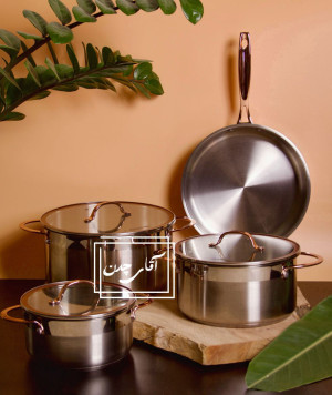 سرویس استیل خارجی عرشیا اصل 8 پارچه